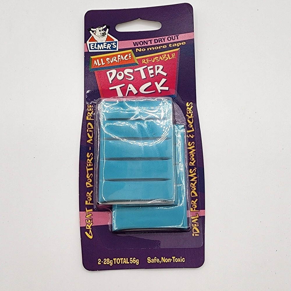 Elmer's All Surface Reusable Poster Tack Blue Adhesive Putty 56g